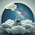 Poetry: In a realm where dreams and thoughts collide,  A figure sits, in tranquil peace, his guide.  ...